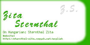 zita sternthal business card